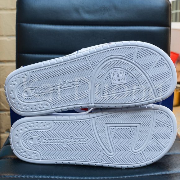 Champion Unisex Slide WHITE - Picture 6 of 8